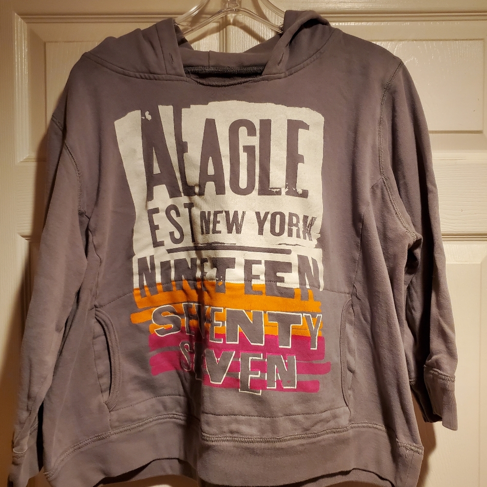 American Eagle cropped hoodie